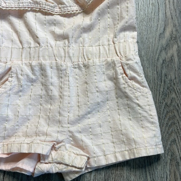 Catherine Malandrino Mini Asymmetrical Gold and Pink One Piece, size 2T - Picture 5 of 6